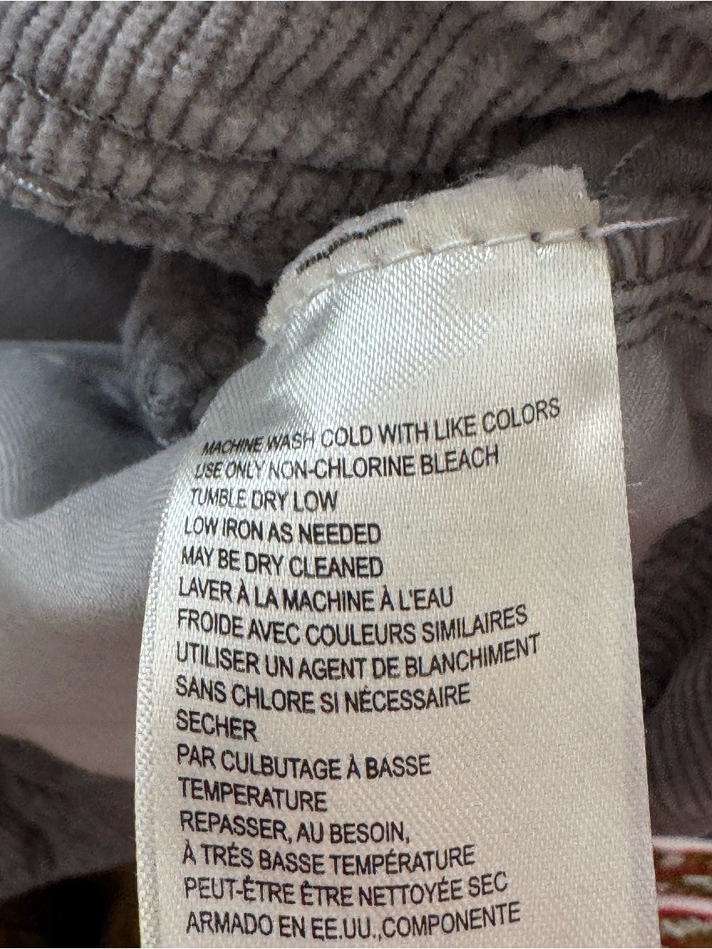 Pilcro Anthropologie Adi Corduroy Mid-rise Flare Jeans Size 20 Gray - Picture 12 of 13